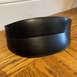 Alexander McQueen black leather belt ..